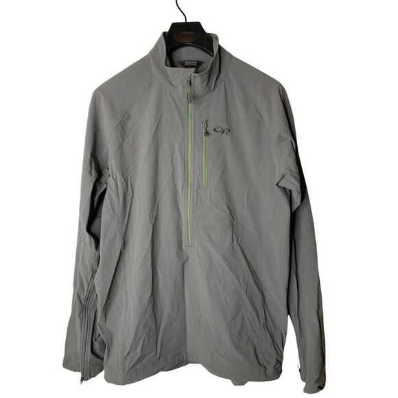 Outdoor Research half zip nylon jacket gray men's size XL - Picture 1 of 6